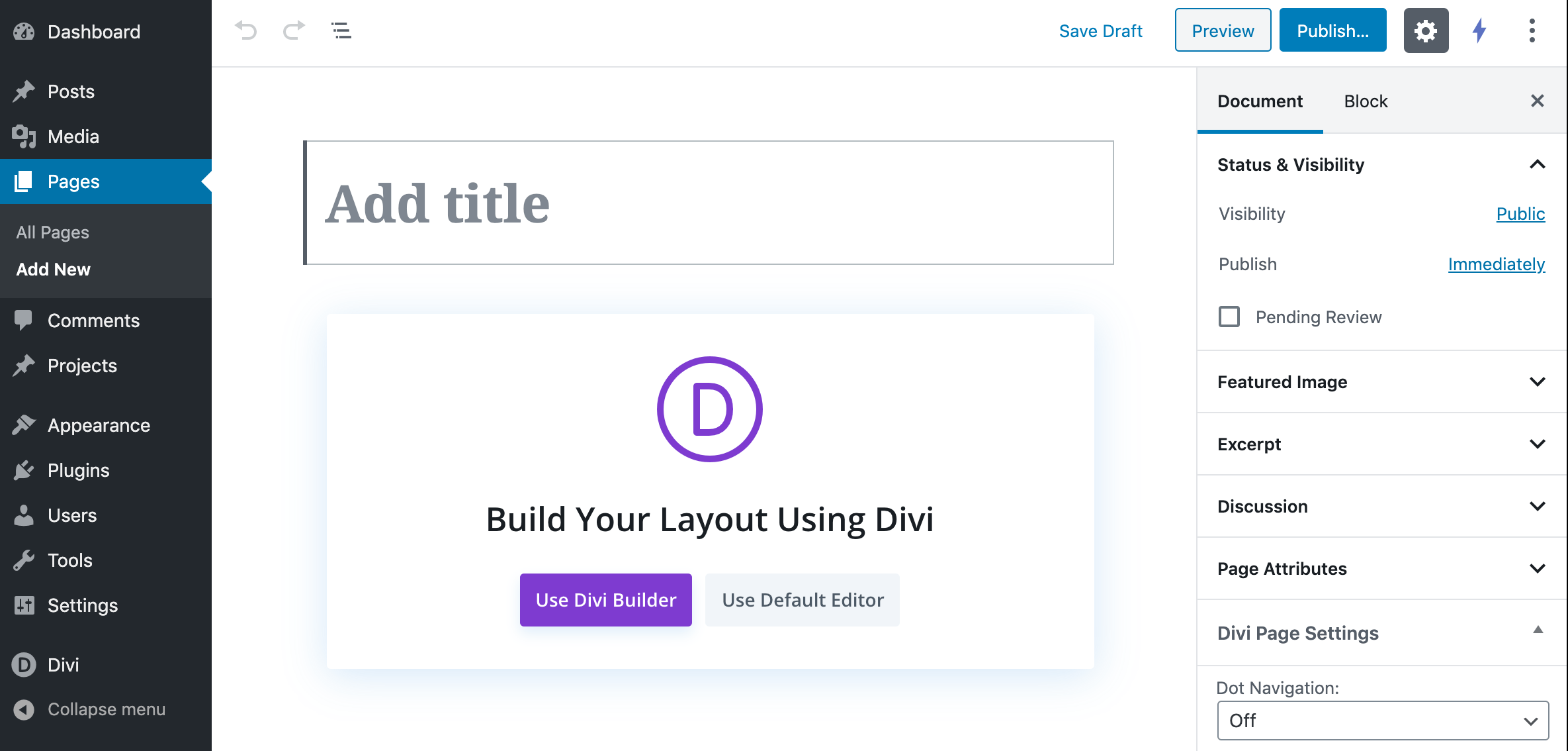 Divi vs OceanWP: Divi theme builder